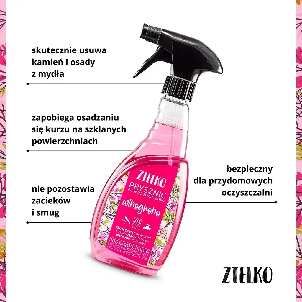 ZIELKO Prysznic Winogrono – płyn do mycia kabin