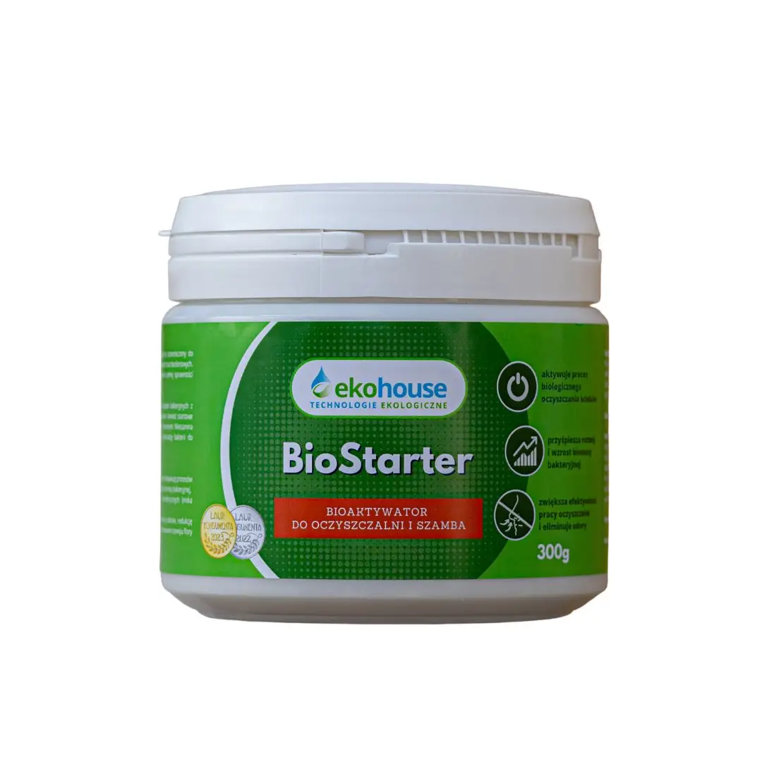 Biopreparat BioStarter Eko House do przydomowej oczyszczalni ścieków, opakowanie 300 g