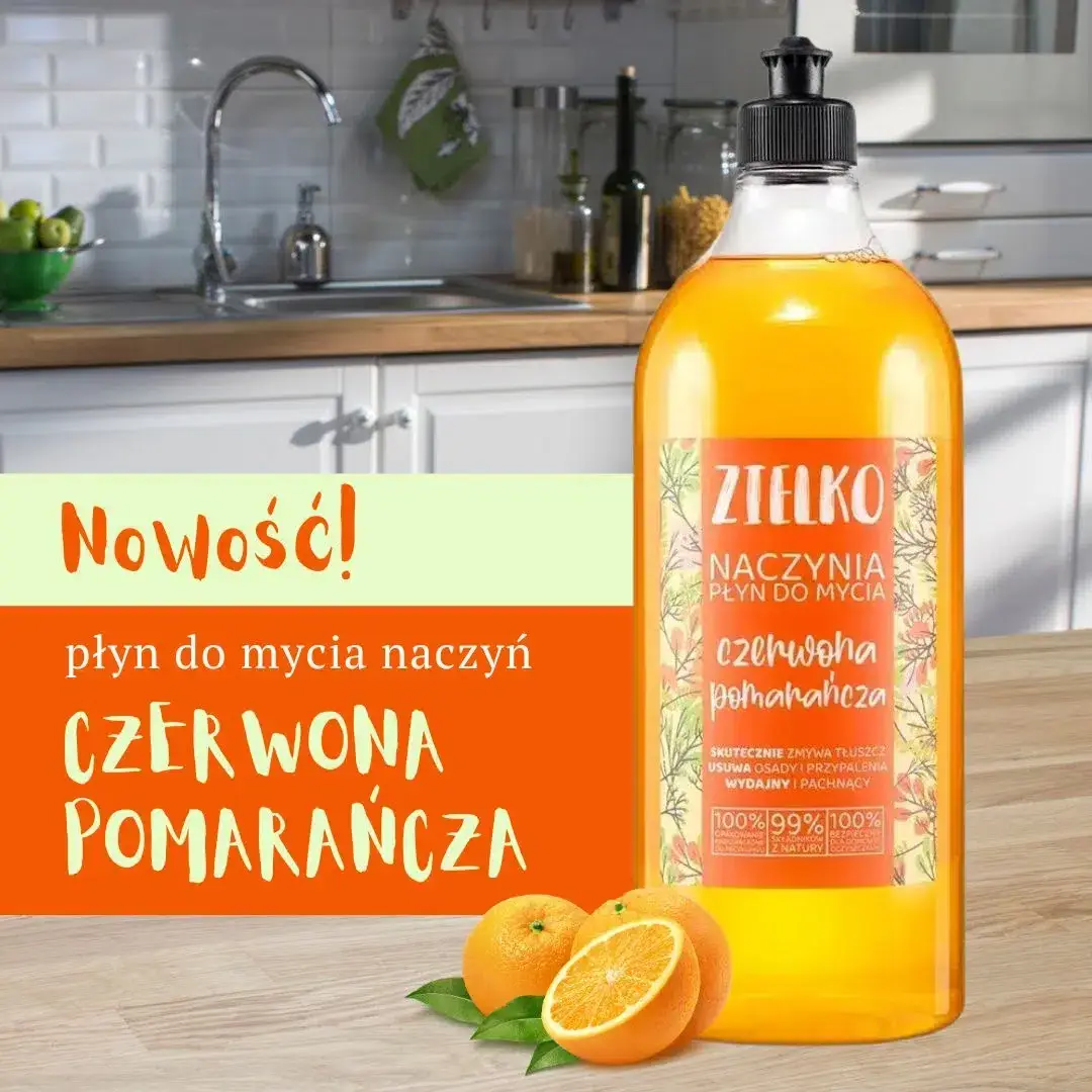 Nowość ZIELKO Naczynia Czerwona Pomarańcza