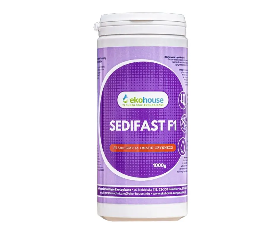 Preparat SEDIFAST F1 Eko House do stabilizacji osadu czynnego, 1000 g