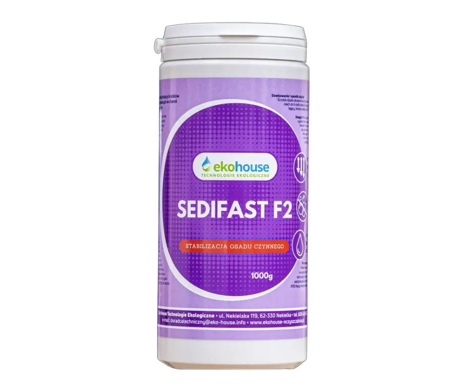 Preparat SEDIFAST F2 Eko House do stabilizacji osadu czynnego, 1000 g